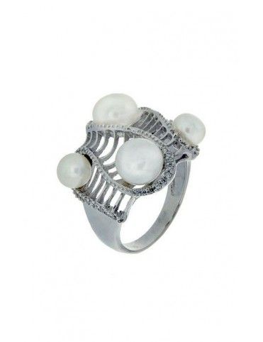 ANILLO SORTIJA PLATA PERLAS RS4123PE