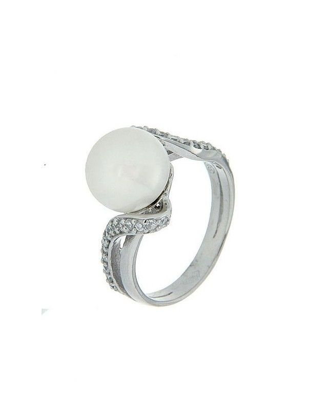 ANILLO SORTIJA PLATA CIRCONITAS PERLA RS4065PE