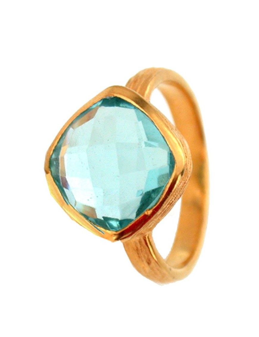 ANILLO METAL CHAPADO DORADO MUJER NBR-038&G-AG
