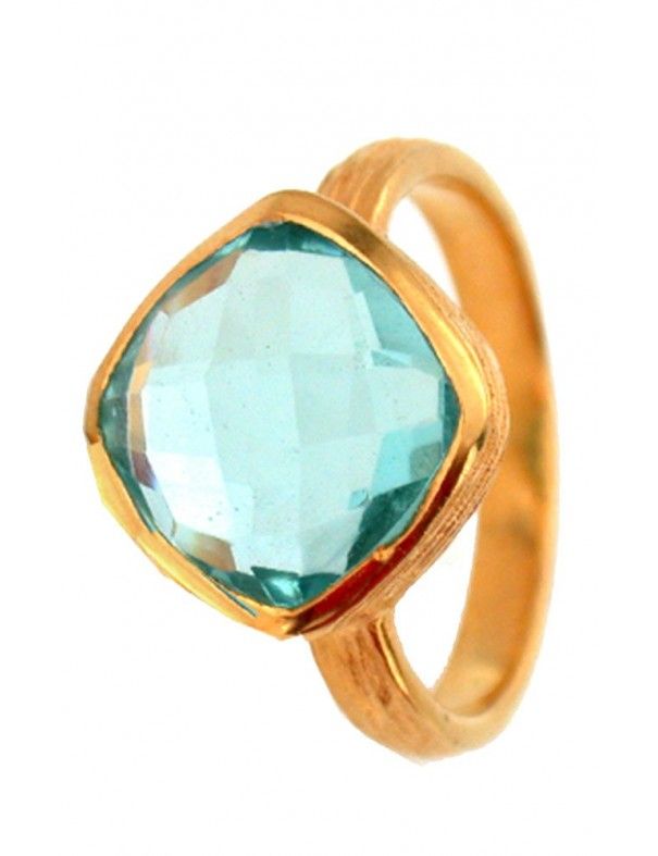 ANILLO METAL CHAPADO DORADO MUJER NBR-038&G-AG