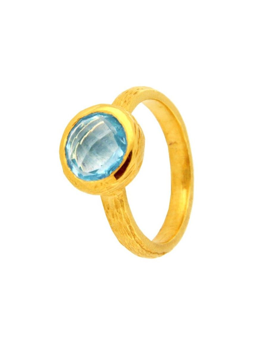 ANILLO METAL CHAPADO DORADO NBR-087&G-AG