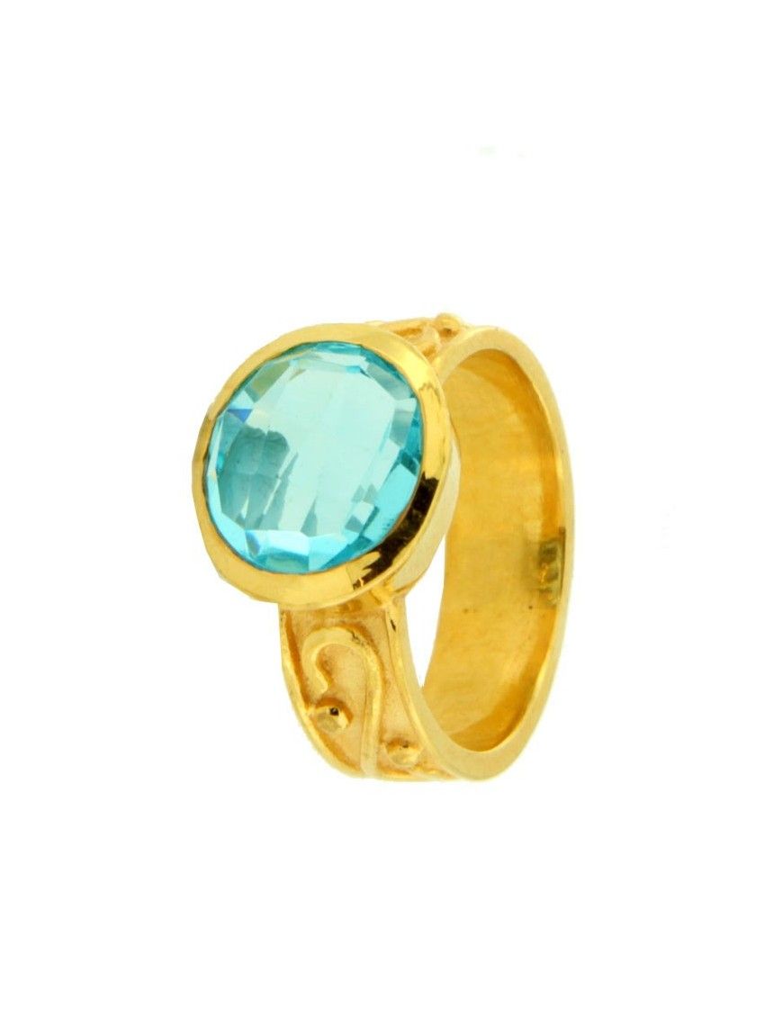 ANILLO METAL CHAPADO MUJER NBR-300&G-AG