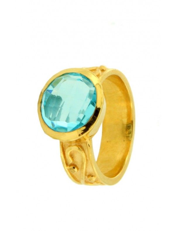 ANILLO METAL CHAPADO MUJER NBR-300&G-AG