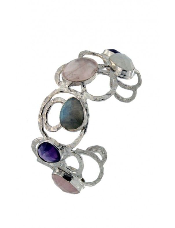 PULSERA METAL CHAPADO MUJER NBB-368&P-MULT