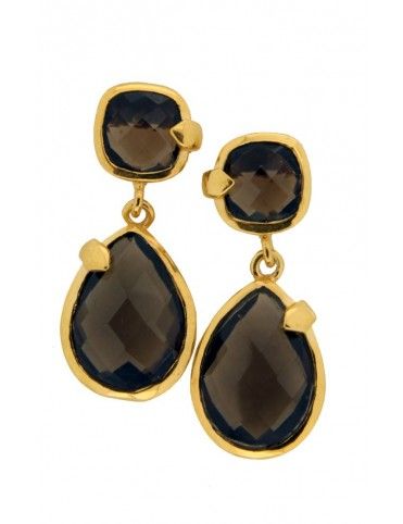 PENDIENTES METAL CHAPADO MUJER ER-1975&G-CZO