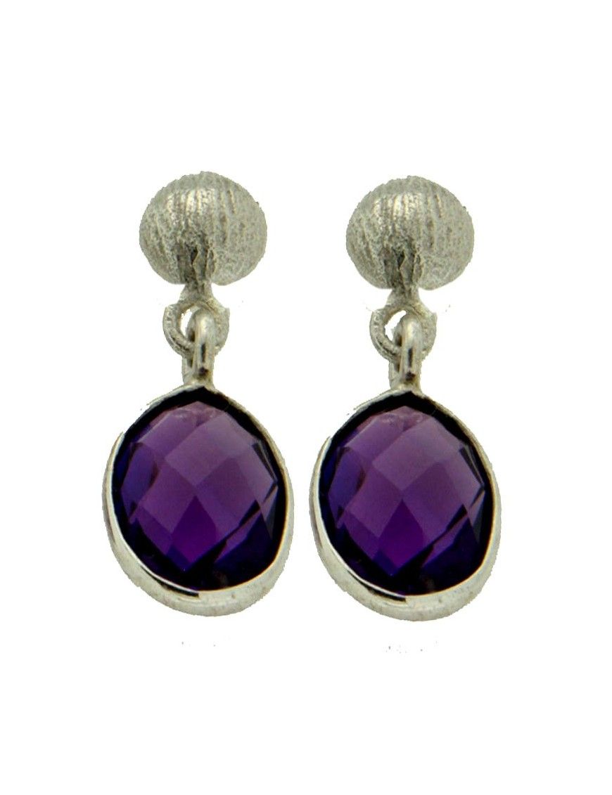 PENDIENTES METAL CHAPADO MUJER ER-1967&P-AM