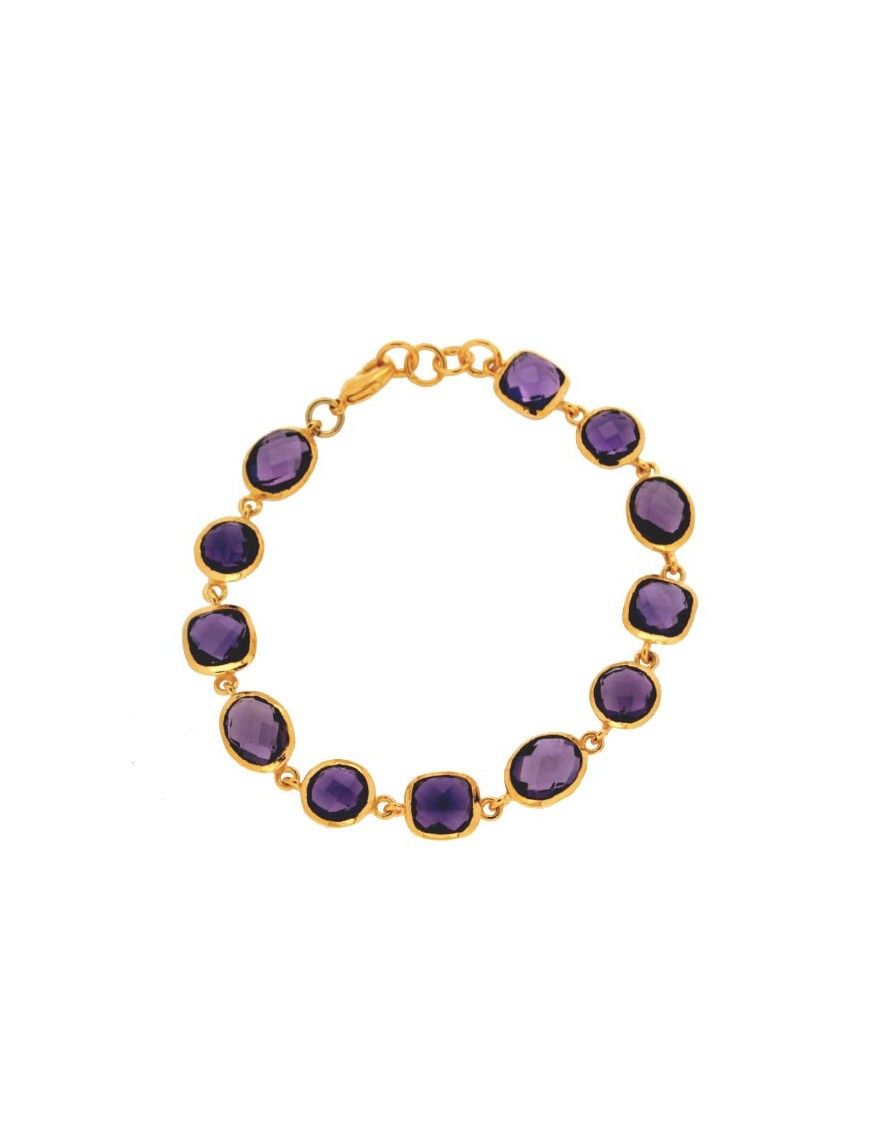 PULSERA METAL CHAPADO MUJER NBB-358&G-AG