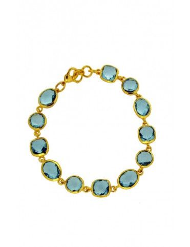 PULSERA METAL CHAPADO MUJER NBB-358&G-AM