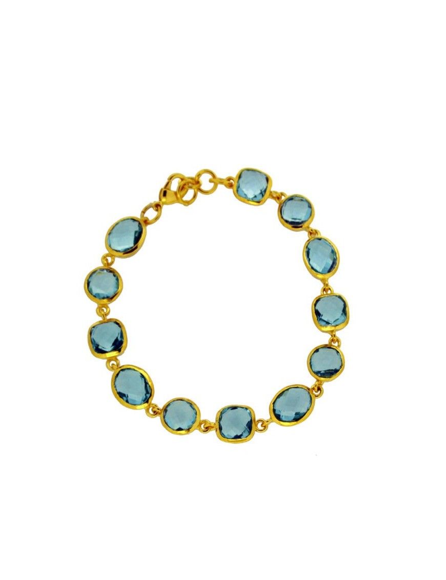 PULSERA METAL CHAPADO MUJER NBB-358&G-AM