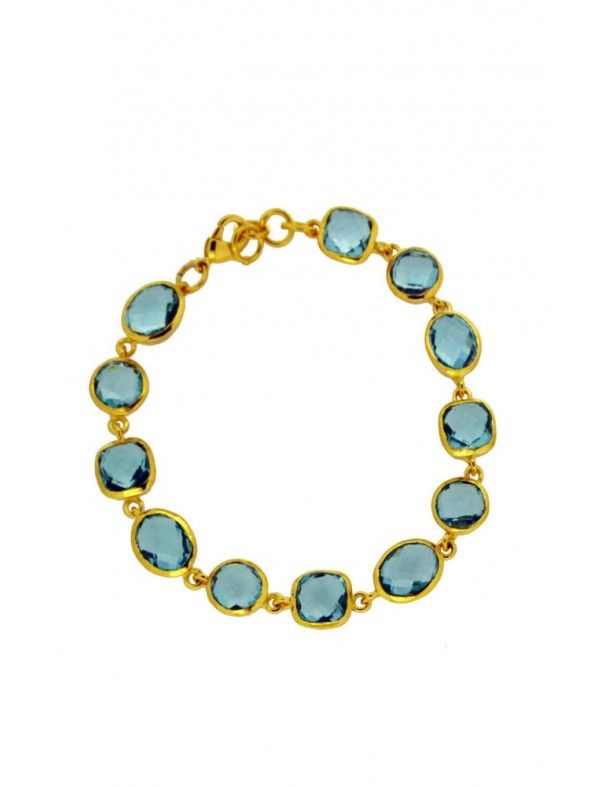 PULSERA METAL CHAPADO MUJER NBB-358&G-AM