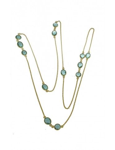 COLLAR METAL CHAPADO MUJER NBN-032&G-TO