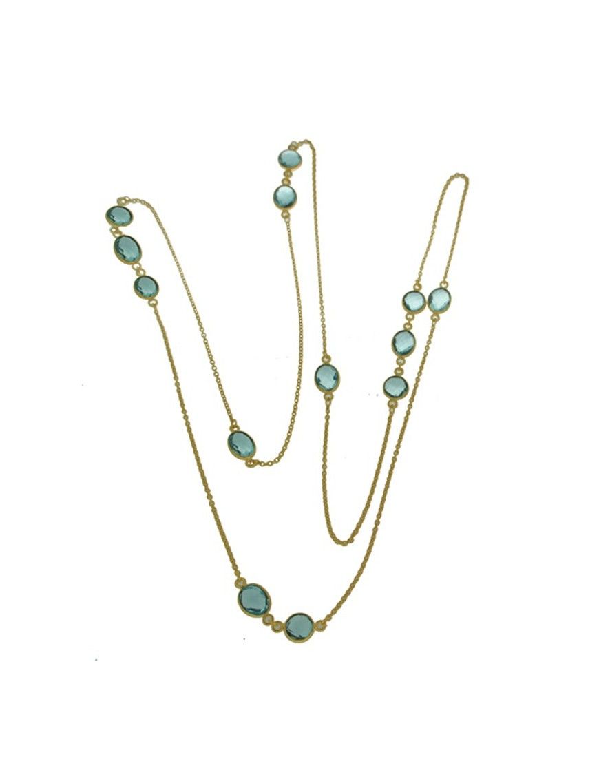 COLLAR METAL CHAPADO MUJER NBN-032&G-TO