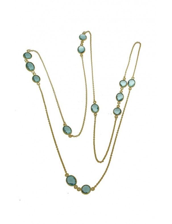 COLLAR METAL CHAPADO MUJER NBN-032&G-TO