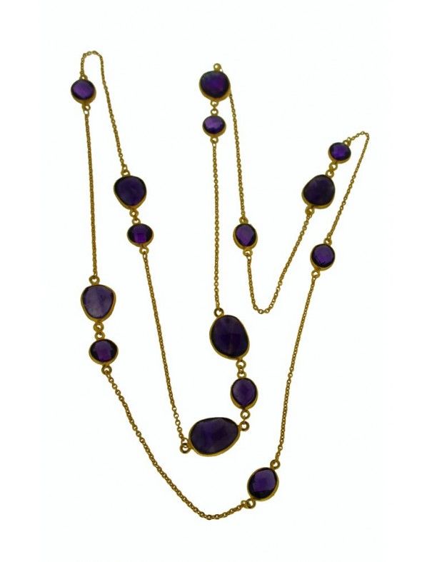 COLLAR METAL MUJER NBN-009&G-AM