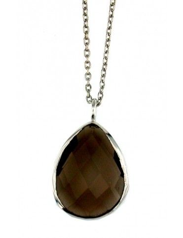 COLLAR METAL CHAPADO MUJER NBN-029&P-CZO