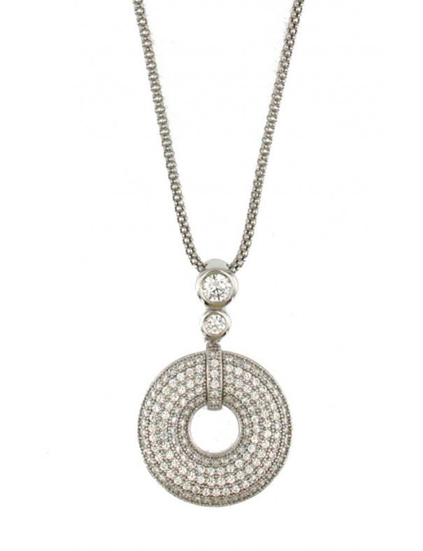 COLLAR PLATA CIRCONITAS MUJER PV30373W91314