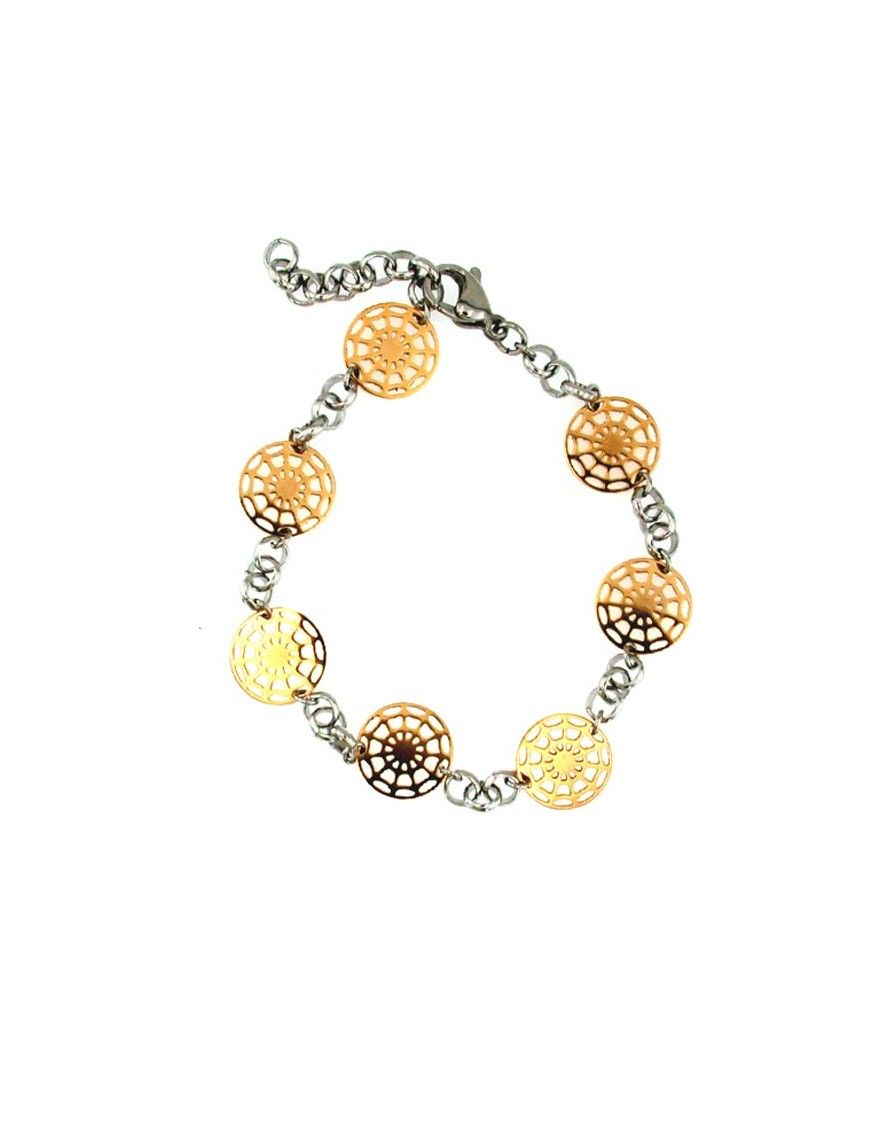 PULSERA ACERO BICOLOR MUJER SSBR9116