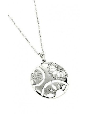 COLLAR PLATA CIRCONITAS PS3709