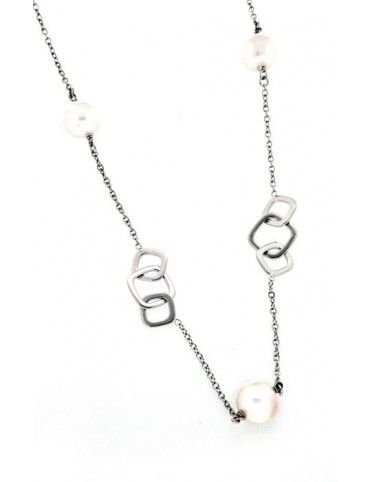 COLLAR PLATA PERLAS NS975