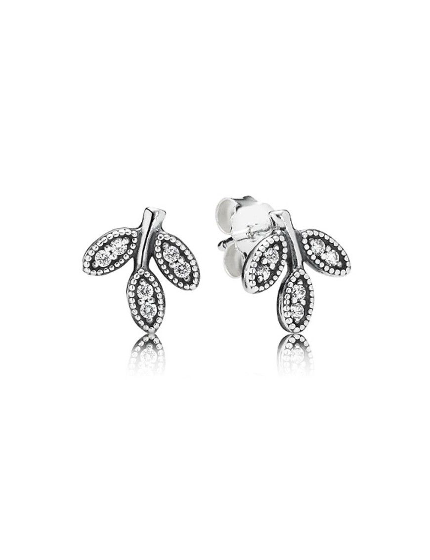 PENDIENTES PANDORA PLATA HOJAS BRILLANTES 290564CZ