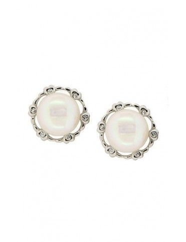 PENDIENTE PLATA CIRCONITAS PERLA ES3031PE