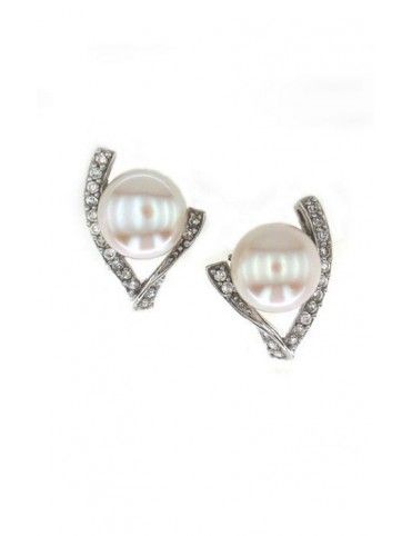 PENDIENTE PLATA CIRCONITAS PERLA ES3201PE