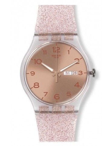 Reloj Swatch Pink Glistar mujer SUOK703