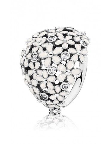 Anillo Pandora flores esmalte 190936EN12-52