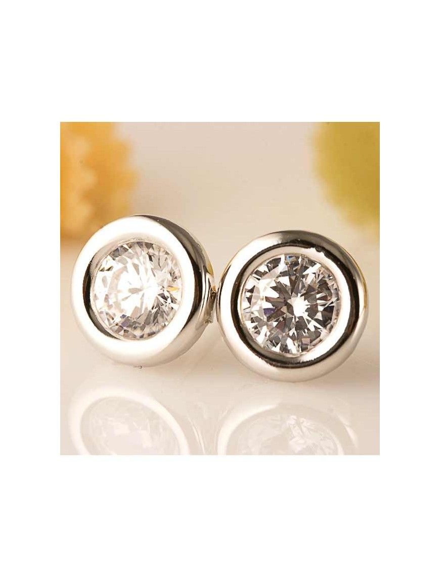 Pendientes oro blanco 18 Kt 81B1706/6R