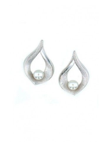 PENDIENTE PLATA PERLA MUJER 53ER-0194