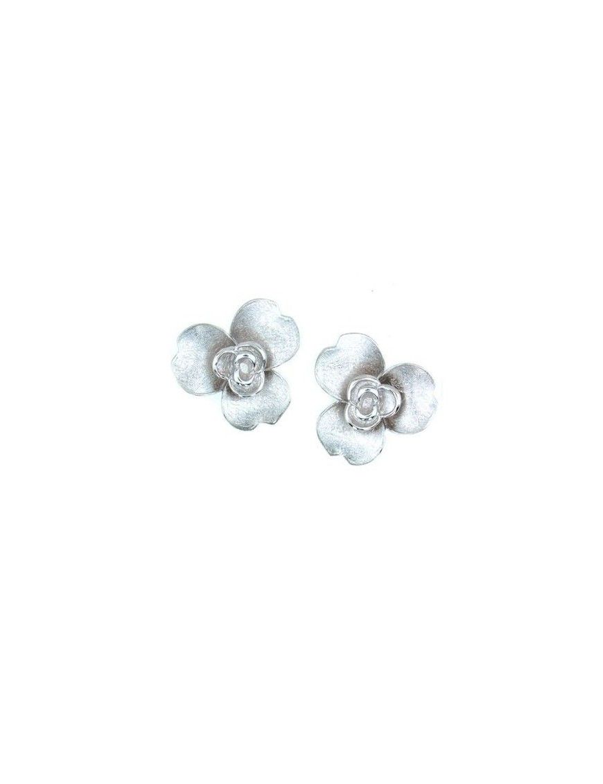PENDIENTE PLATA FLOR MUJER 53ER-0042