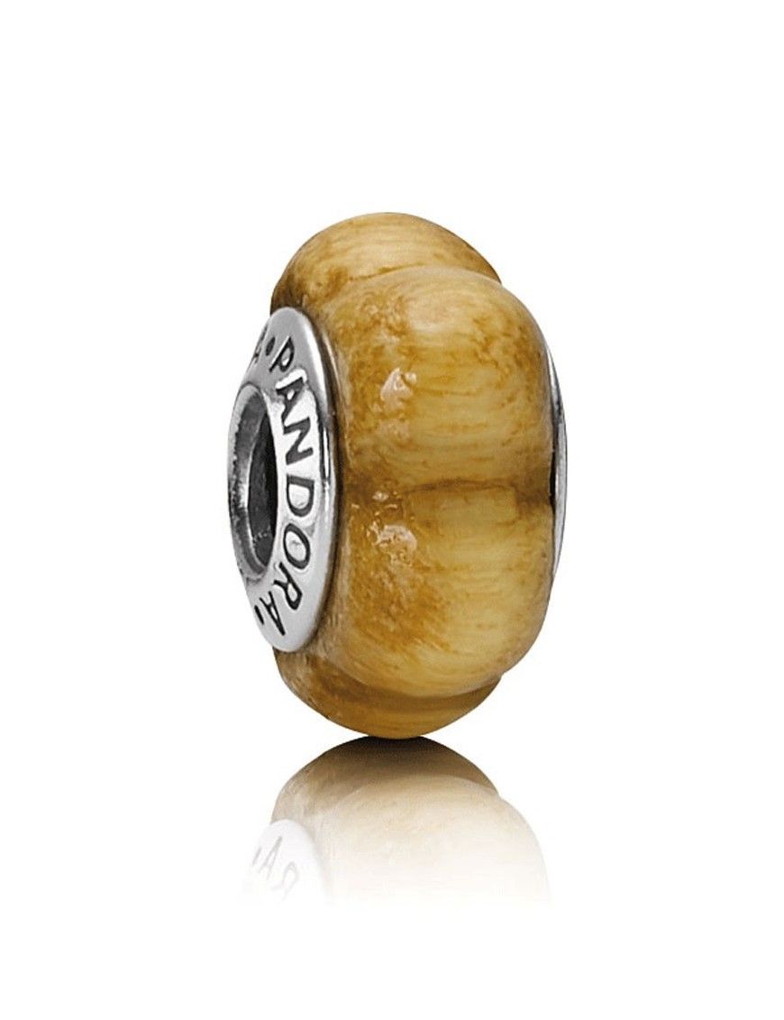 Abalorio Pandora plata y madera 790714