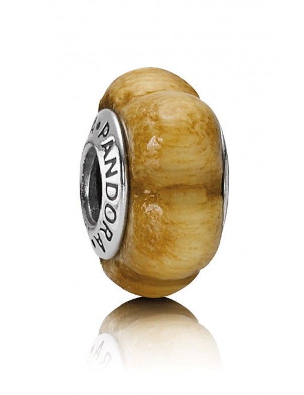 Abalorio Pandora plata y madera 790714
