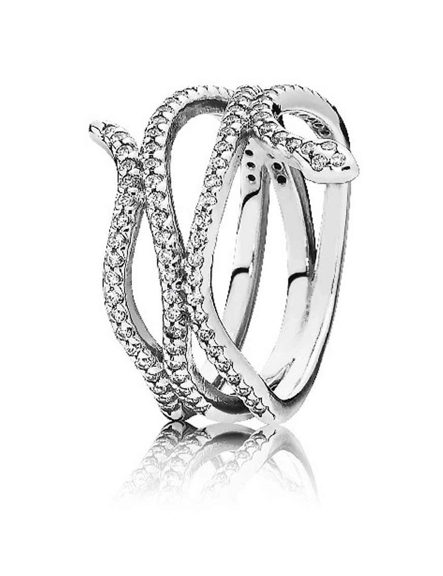 Anillo Pandora plata Serpiente Enroscada 190954CZ-52