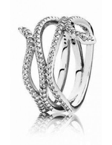 Anillo Pandora plata  Serpiente Enroscada 190954CZ-54
