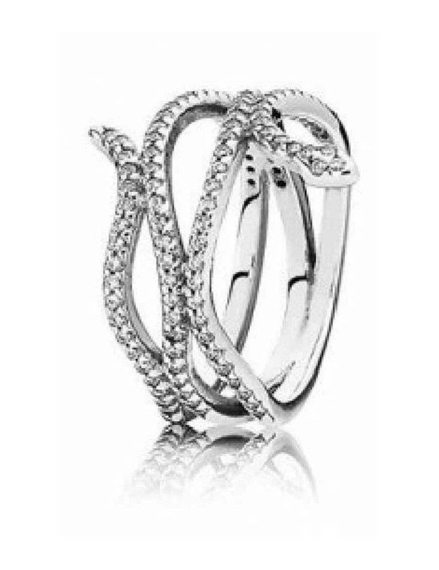 Anillo Pandora plata  Serpiente Enroscada 190954CZ-54
