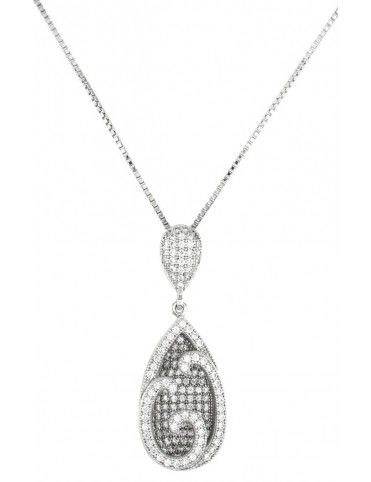 Collar plata mujer PV30476W&VE 0,15-42