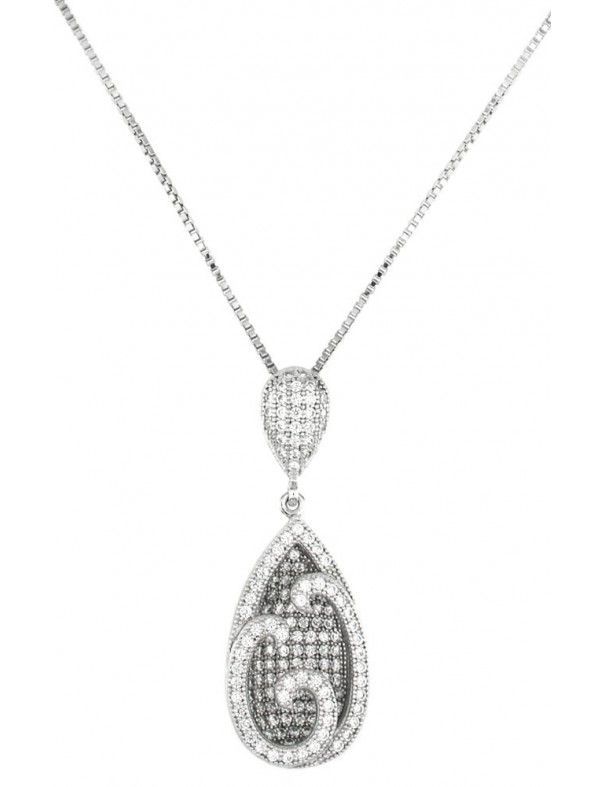 Collar plata mujer PV30476W&VE 0,15-42