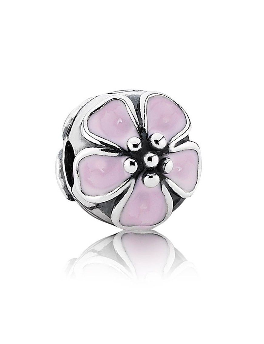 Charm Clip Pandora Plata Flor de Cerezo Rosa 791041EN40