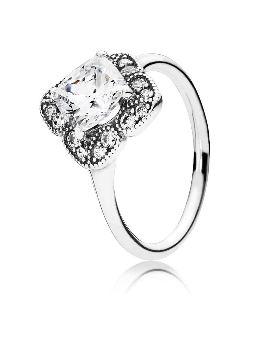 Anillo Pandora Plata Circonitas Hojas Luminosas 190966CZ-52