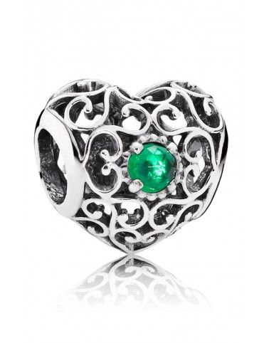 Abalorio Pnadora Plata Corazón 791784NRG
