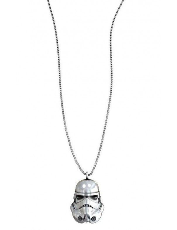 Collar Star Wars metal y plata SW1001N000-40