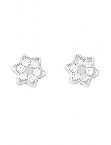 Pendientes Oro blanco 18Kts niña 41B1471