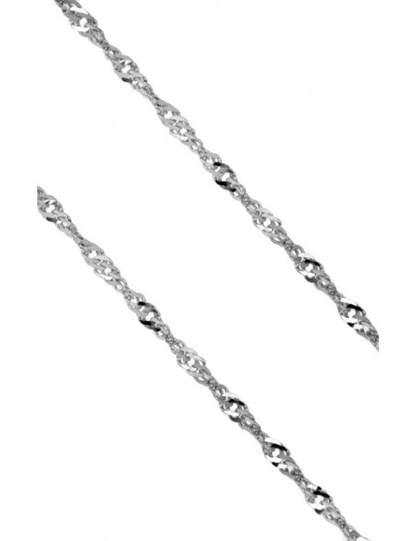 Cadena Oro blanco 18Kts singapur S-21/45