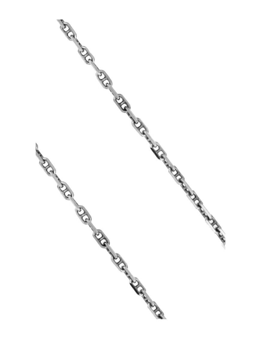 Cadena Oro blanco 18Kts forzada B-48/45