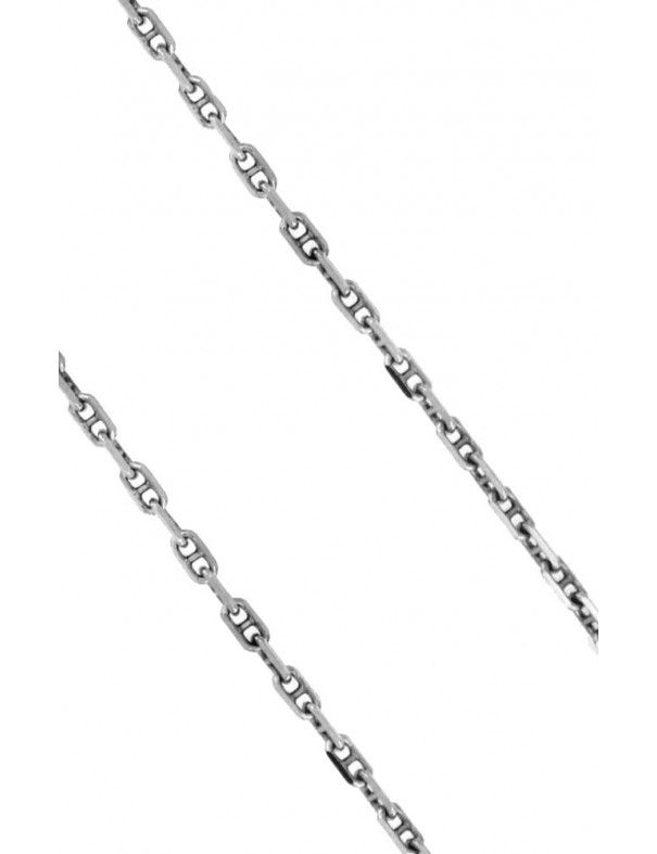 Cadena Oro blanco 18Kts forzada B-48/45