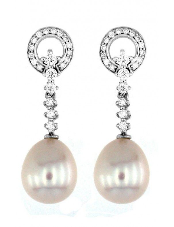 Pendientes Oro blanco 18Kts mujer 6182E
