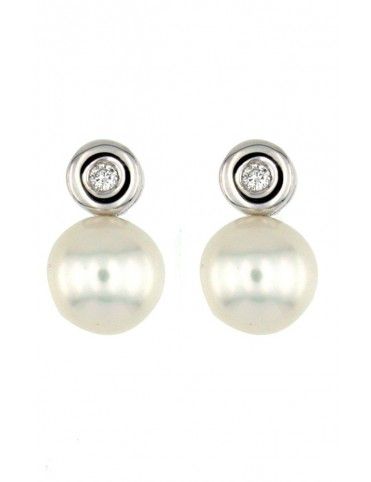 Pendientes Oro blanco 18kts mujer 4206