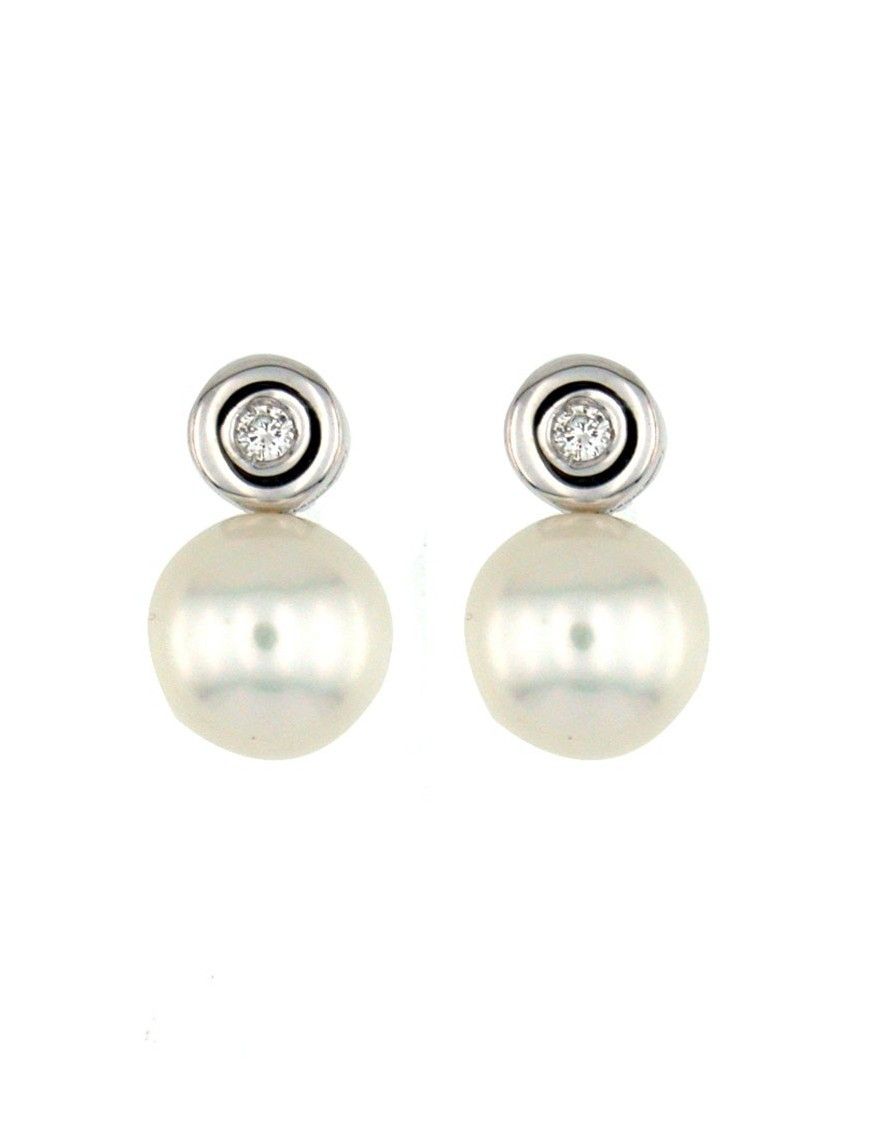 Pendientes Oro blanco 18kts mujer 4206