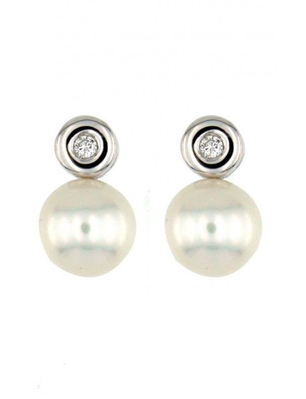 Pendientes Oro blanco 18kts mujer 4206